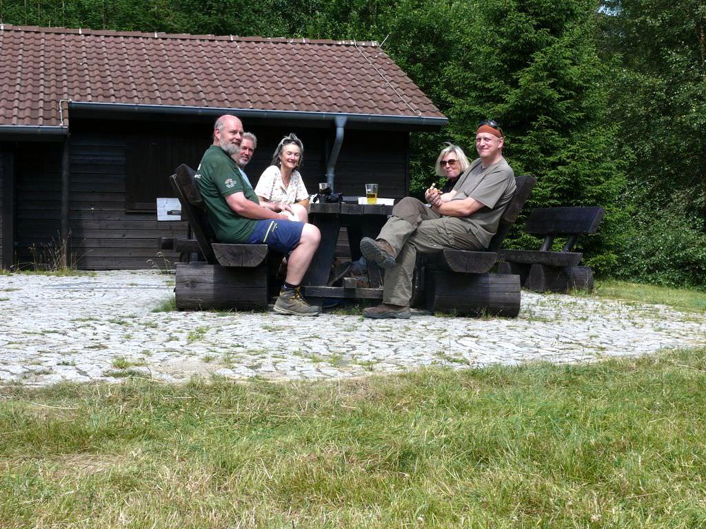 Harzer Grenzweg 4v6 Pause am Scharfenstein k